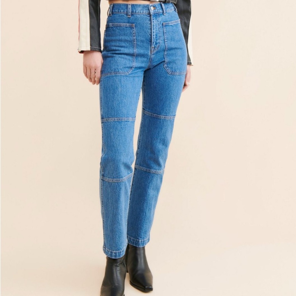 Madewell 90s Straight Leg Utility Jean High Rise Classic Blue Women's Jeans 26